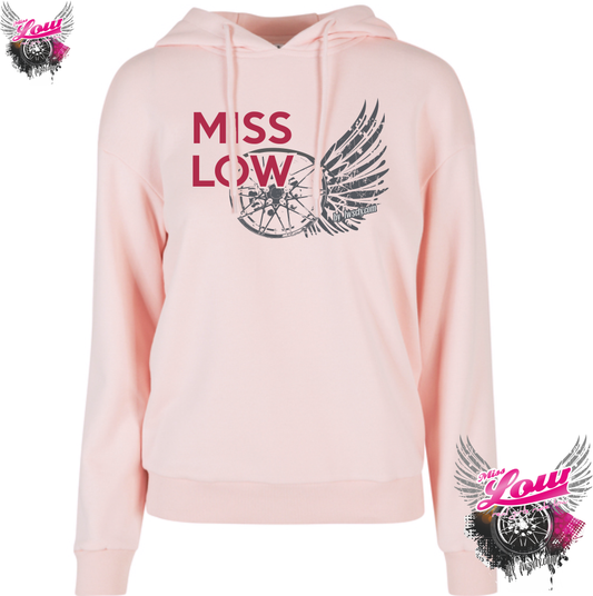 MISS Low every Day Hoodie rosa