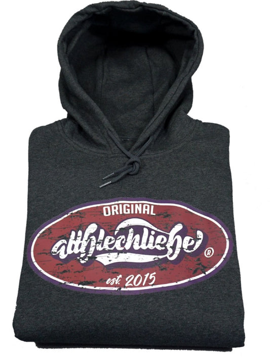 Altblechliebe Oval Charcoal Hoodie