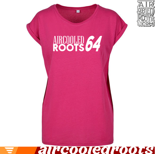 Aircooled Roots Damen Shirt pink mit Baujahr nach Wahl