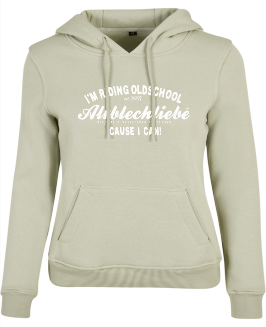 Girlie Hoodie Altblechliebe I´m riding old school